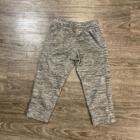 Nike Dri Fit Fleece Tracksuit Boys 4 XS Grey White 2 Piece Jogger Suit Hoodie - Picture 7 of 8